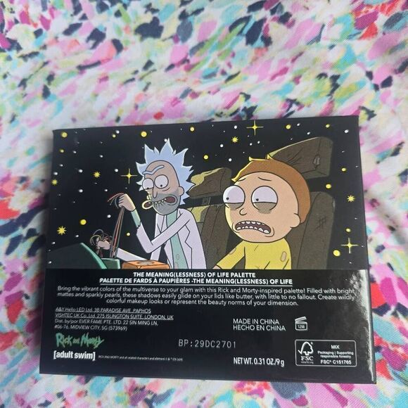 Rick and Morty The Meaning(Lessness) Of Life 12 Shade Eyeshadow Palette - Picture 7 of 7